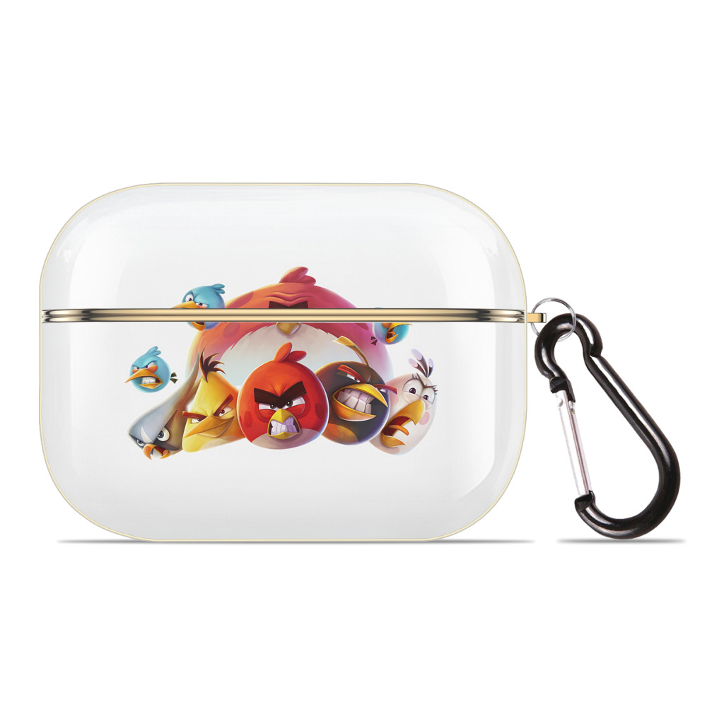 （画像用） Angry Birds アングリーバード 【AirPods Pro用】ハードシェル保護ケース｜耐衝撃・防指紋・カラビナ付き商品仕様
