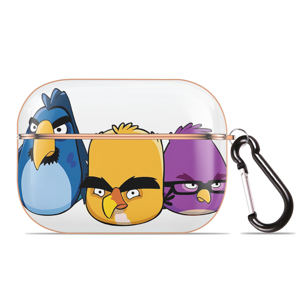 （画像用） Angry Birds アングリーバード 【AirPods Pro用】ハードシェル保護ケース｜耐衝撃・防指紋・カラビナ付き商品仕様