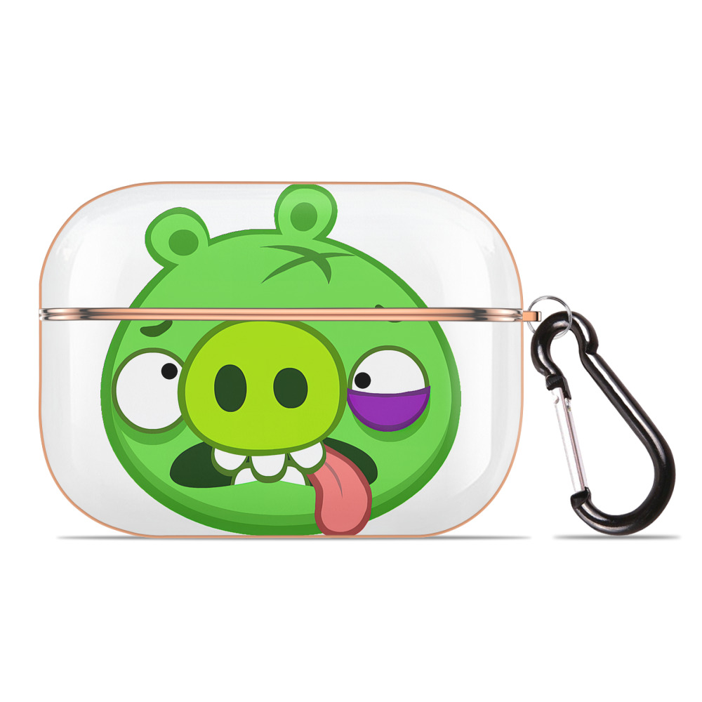 （画像用） Angry Birds アングリーバード 【AirPods Pro用】ハードシェル保護ケース｜耐衝撃・防指紋・カラビナ付き商品仕様