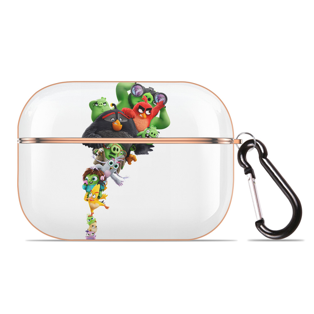 （画像用） Angry Birds アングリーバード 【AirPods Pro用】ハードシェル保護ケース｜耐衝撃・防指紋・カラビナ付き商品仕様