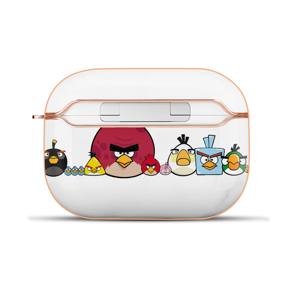 （画像用） Angry Birds アングリーバード 【AirPods Pro用】ハードシェル保護ケース｜耐衝撃・防指紋・カラビナ付き商品仕様