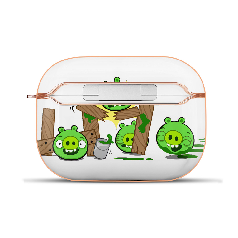 （画像用） Angry Birds アングリーバード 【AirPods Pro用】ハードシェル保護ケース｜耐衝撃・防指紋・カラビナ付き商品仕様