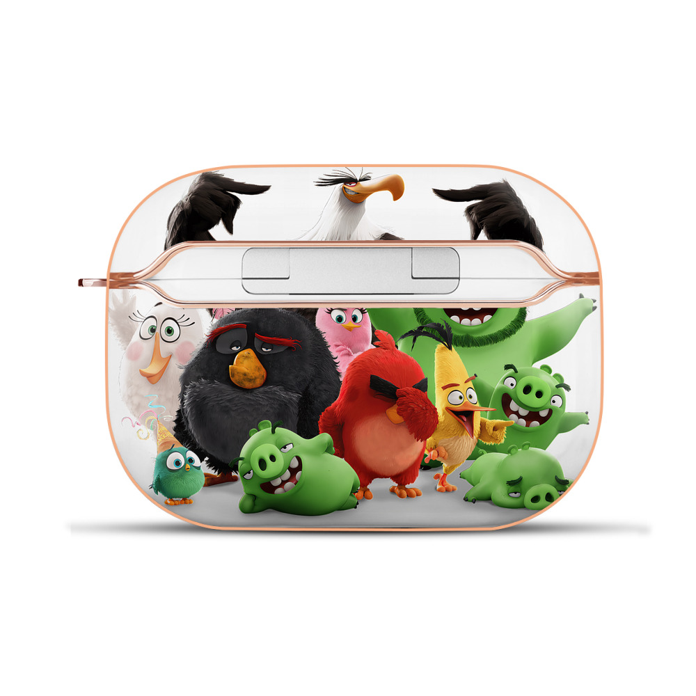 （画像用） Angry Birds アングリーバード 【AirPods Pro用】ハードシェル保護ケース｜耐衝撃・防指紋・カラビナ付き商品仕様