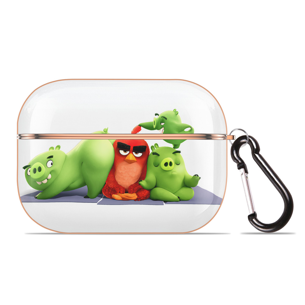 （画像用） Angry Birds アングリーバード 【AirPods Pro用】ハードシェル保護ケース｜耐衝撃・防指紋・カラビナ付き商品仕様