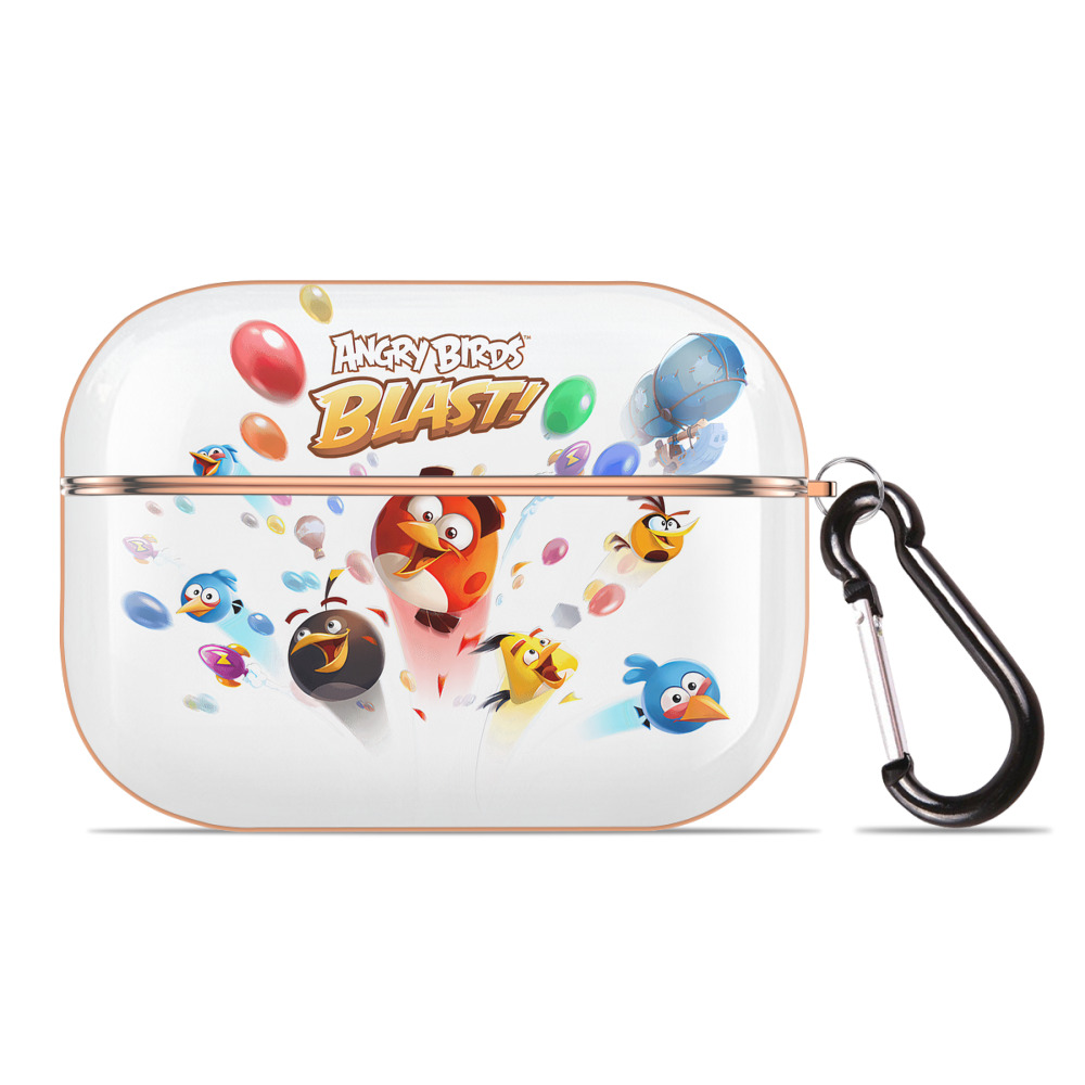 （画像用） Angry Birds アングリーバード 【AirPods Pro用】ハードシェル保護ケース｜耐衝撃・防指紋・カラビナ付き商品仕様