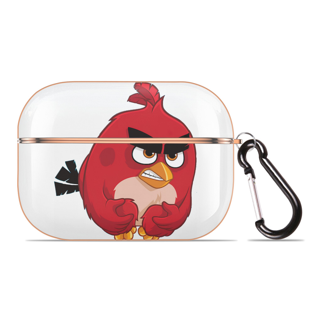 （画像用） Angry Birds アングリーバード 【AirPods Pro用】ハードシェル保護ケース｜耐衝撃・防指紋・カラビナ付き商品仕様