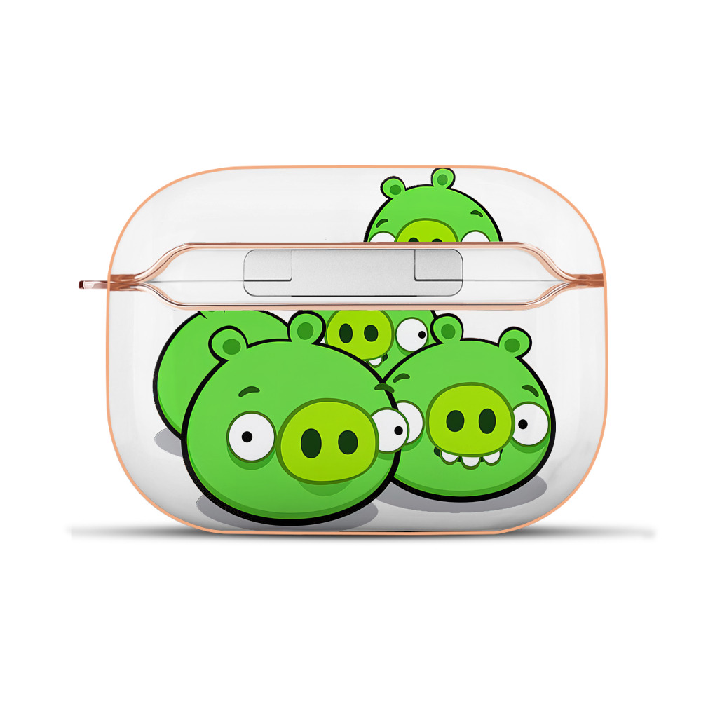 （画像用） Angry Birds アングリーバード 【AirPods Pro用】ハードシェル保護ケース｜耐衝撃・防指紋・カラビナ付き商品仕様