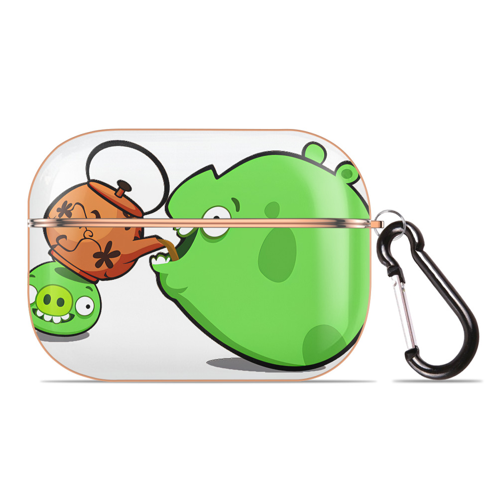 （画像用） Angry Birds アングリーバード 【AirPods Pro用】ハードシェル保護ケース｜耐衝撃・防指紋・カラビナ付き商品仕様