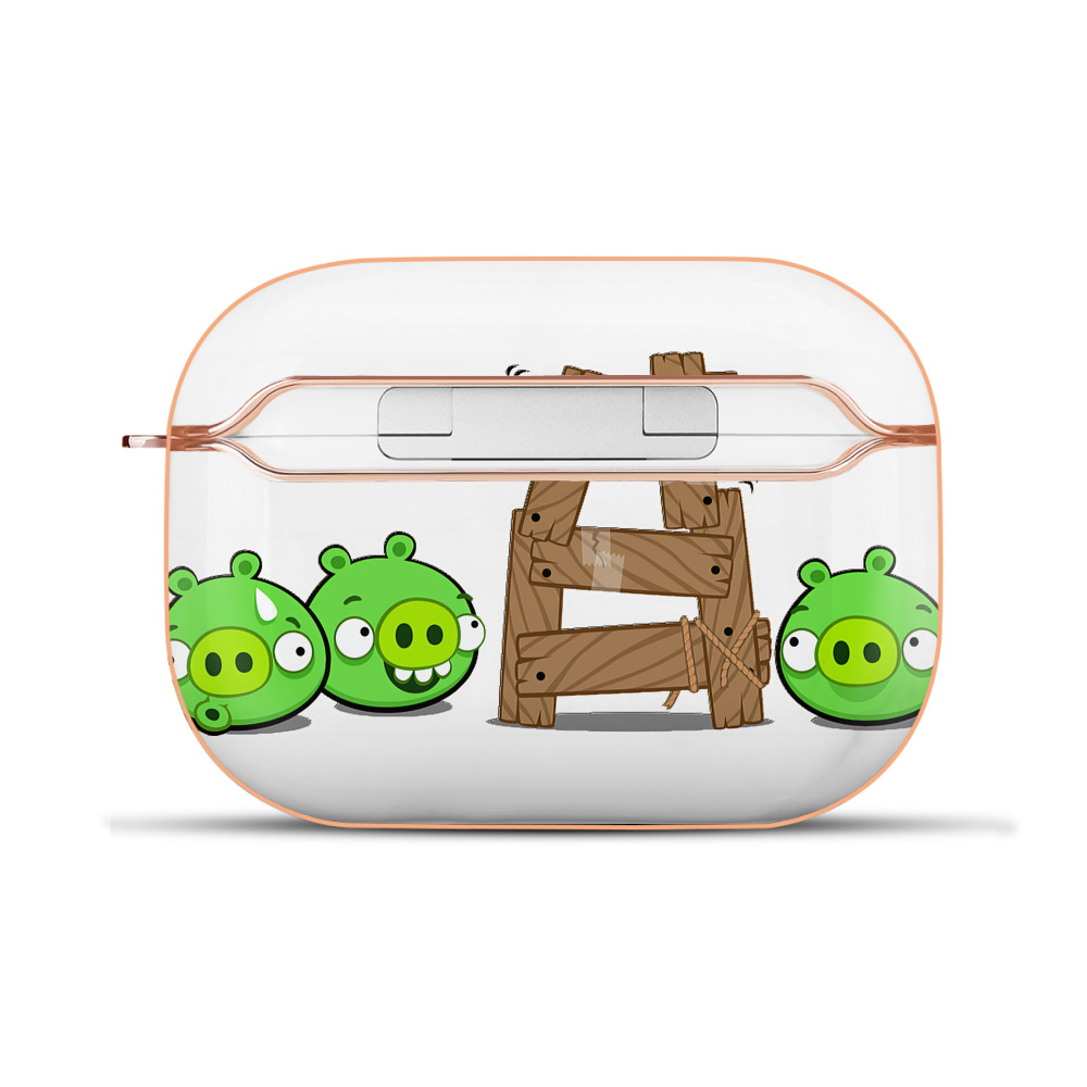 （画像用） Angry Birds アングリーバード 【AirPods Pro用】ハードシェル保護ケース｜耐衝撃・防指紋・カラビナ付き商品仕様