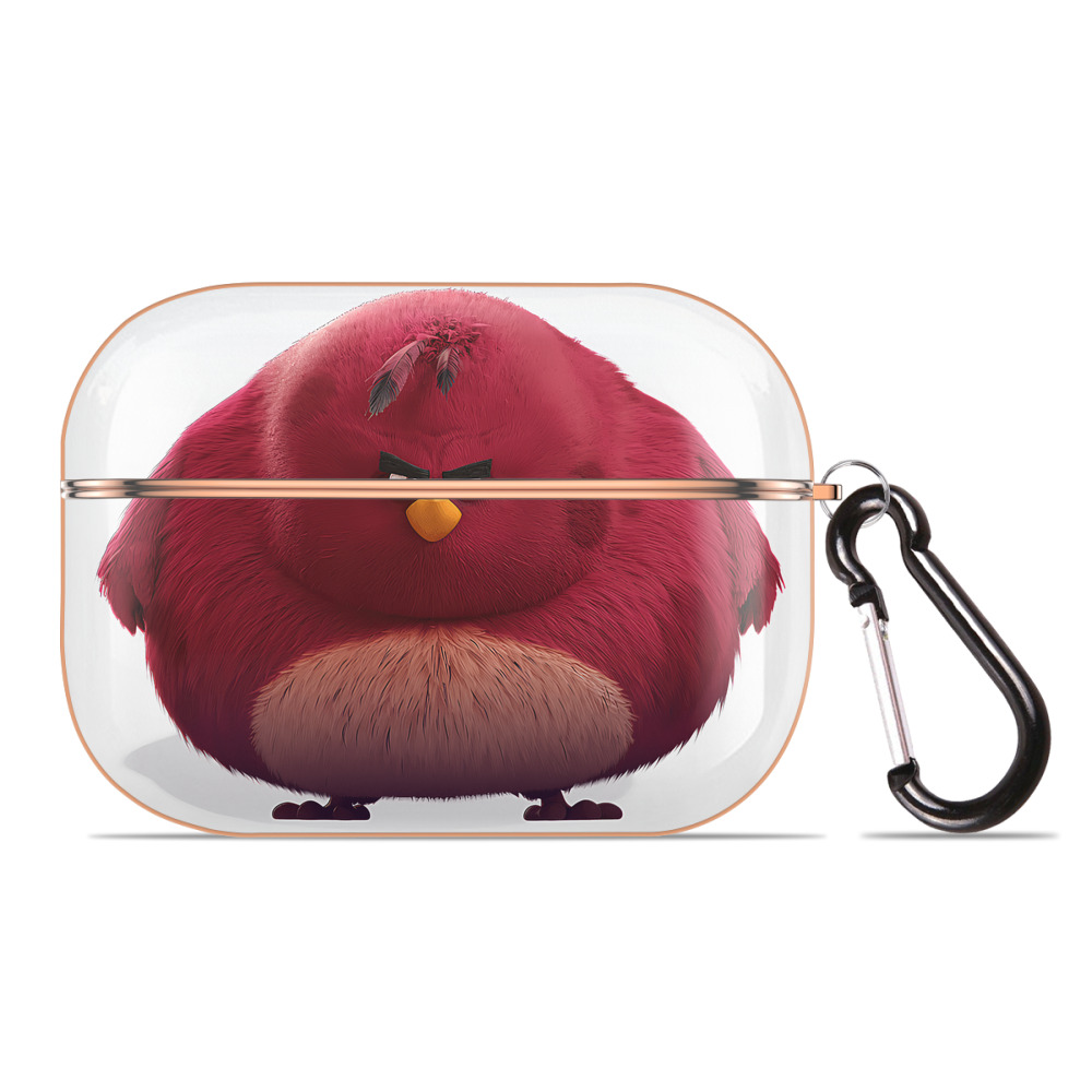 （画像用） Angry Birds アングリーバード 【AirPods Pro用】ハードシェル保護ケース｜耐衝撃・防指紋・カラビナ付き商品仕様