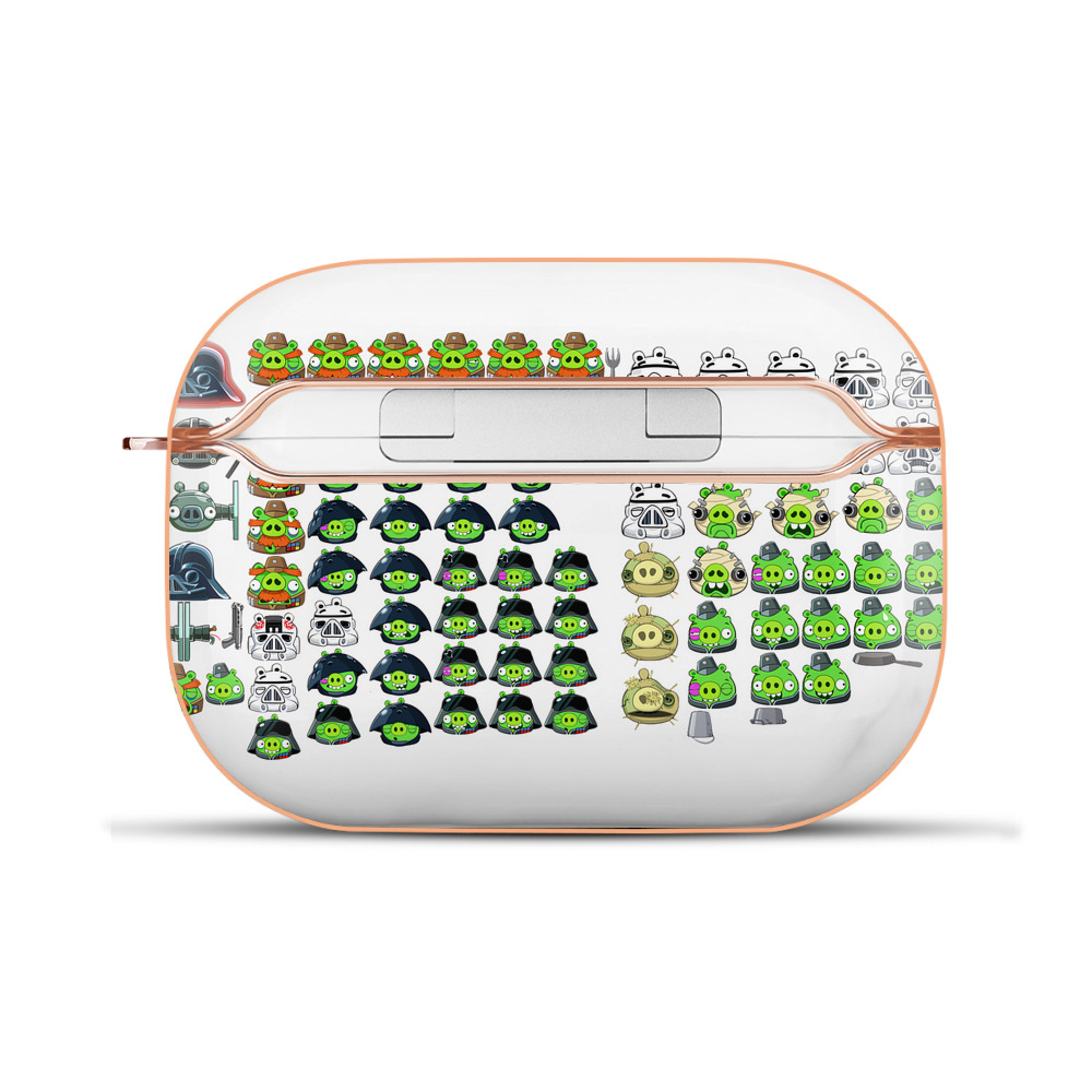 （画像用） Angry Birds アングリーバード 【AirPods Pro用】ハードシェル保護ケース｜耐衝撃・防指紋・カラビナ付き商品仕様