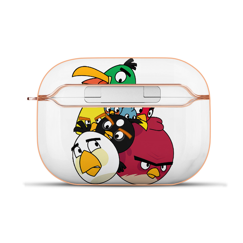 （画像用） Angry Birds アングリーバード 【AirPods Pro用】ハードシェル保護ケース｜耐衝撃・防指紋・カラビナ付き商品仕様