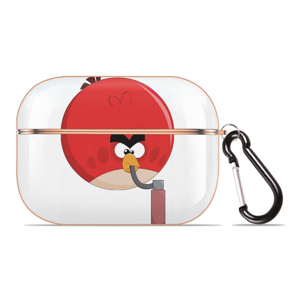 （画像用） Angry Birds アングリーバード 【AirPods Pro用】ハードシェル保護ケース｜耐衝撃・防指紋・カラビナ付き商品仕様