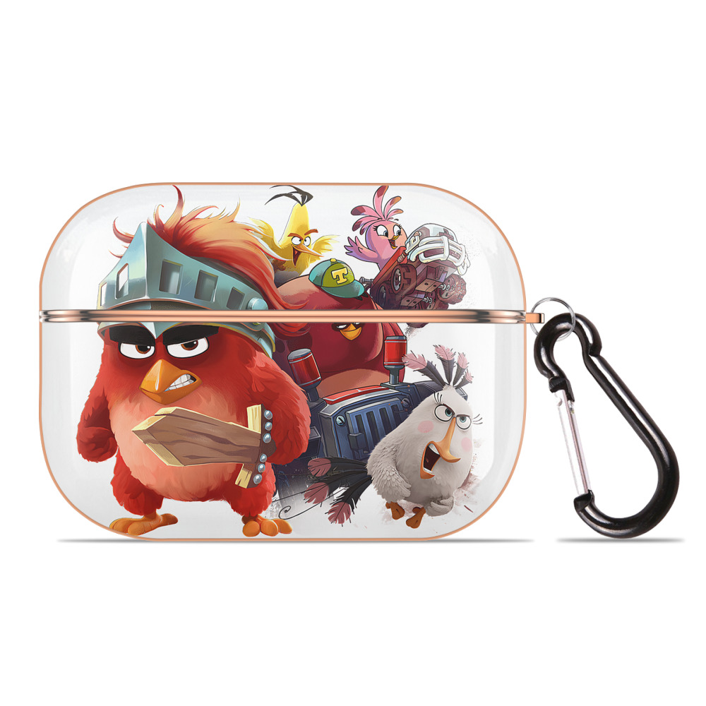 （画像用） Angry Birds アングリーバード 【AirPods Pro用】ハードシェル保護ケース｜耐衝撃・防指紋・カラビナ付き商品仕様