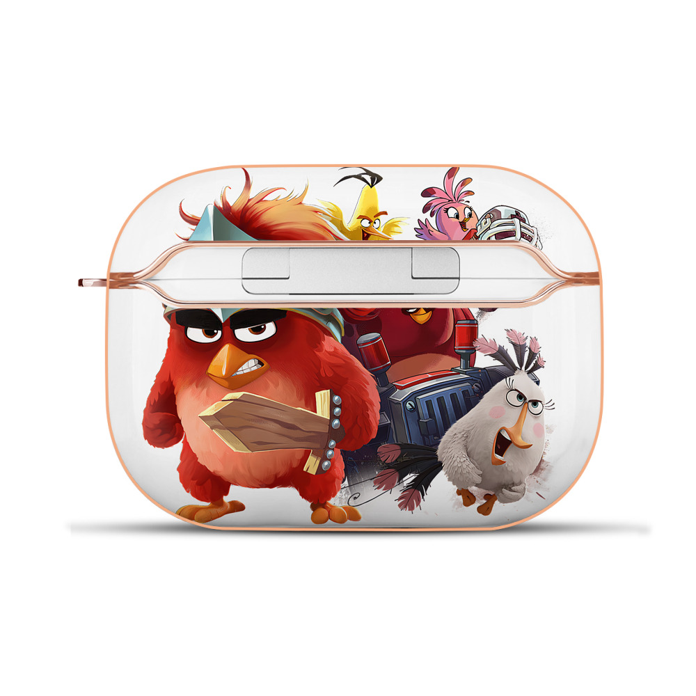 （画像用） Angry Birds アングリーバード 【AirPods Pro用】ハードシェル保護ケース｜耐衝撃・防指紋・カラビナ付き商品仕様