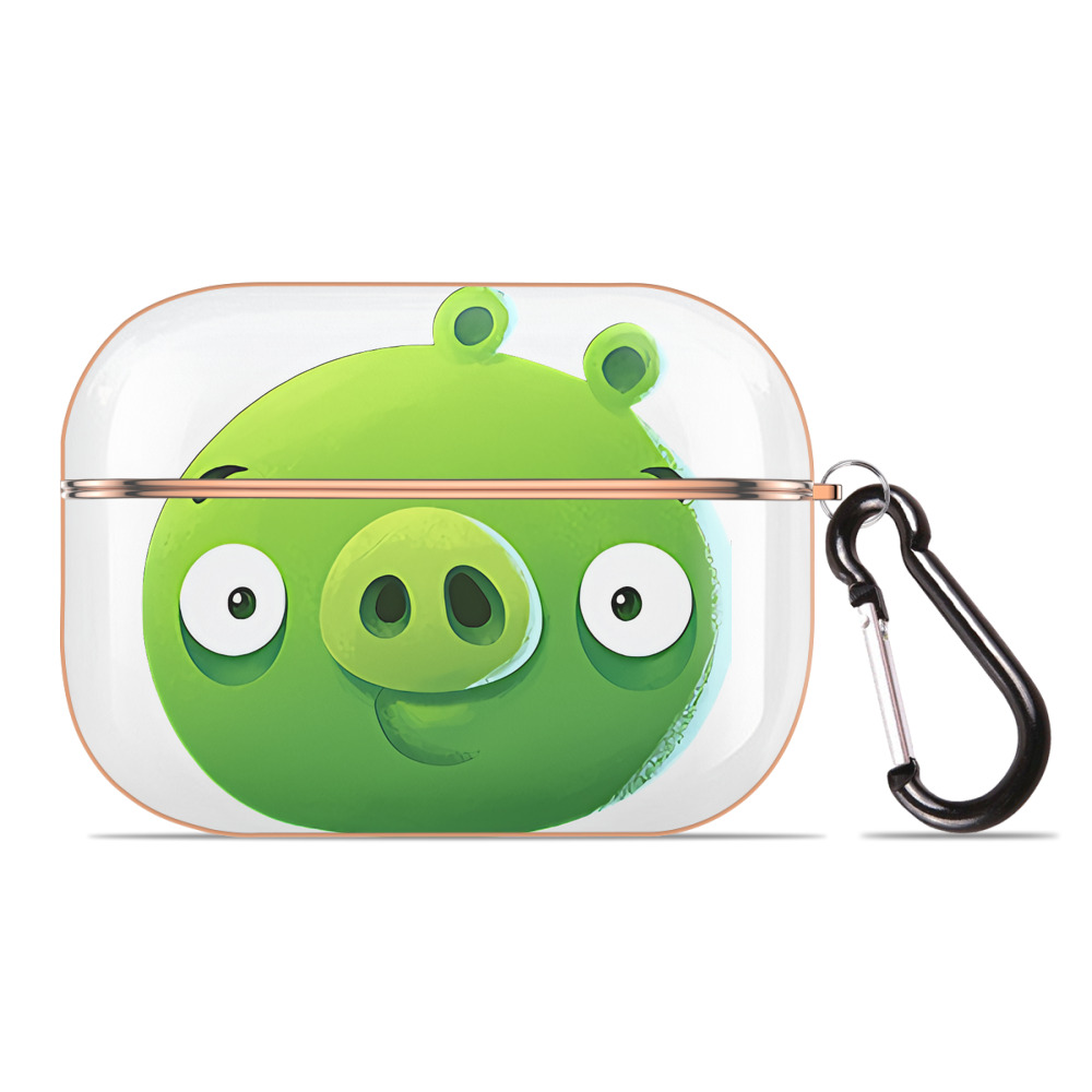 （画像用） Angry Birds アングリーバード 【AirPods Pro用】ハードシェル保護ケース｜耐衝撃・防指紋・カラビナ付き商品仕様