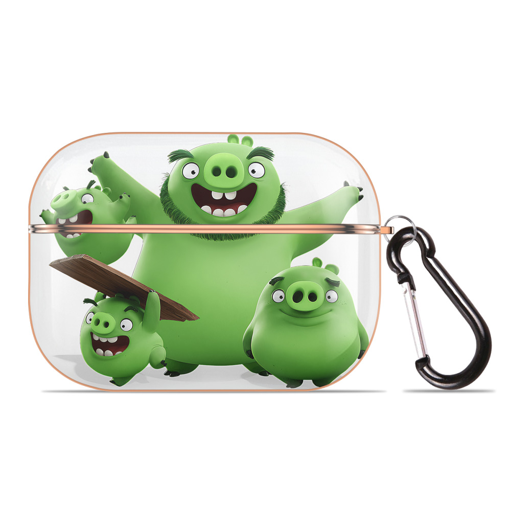 （画像用） Angry Birds アングリーバード 【AirPods Pro用】ハードシェル保護ケース｜耐衝撃・防指紋・カラビナ付き商品仕様