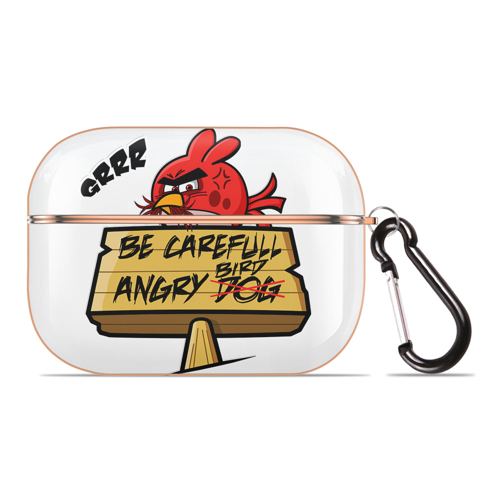 （画像用） Angry Birds アングリーバード 【AirPods Pro用】ハードシェル保護ケース｜耐衝撃・防指紋・カラビナ付き商品仕様