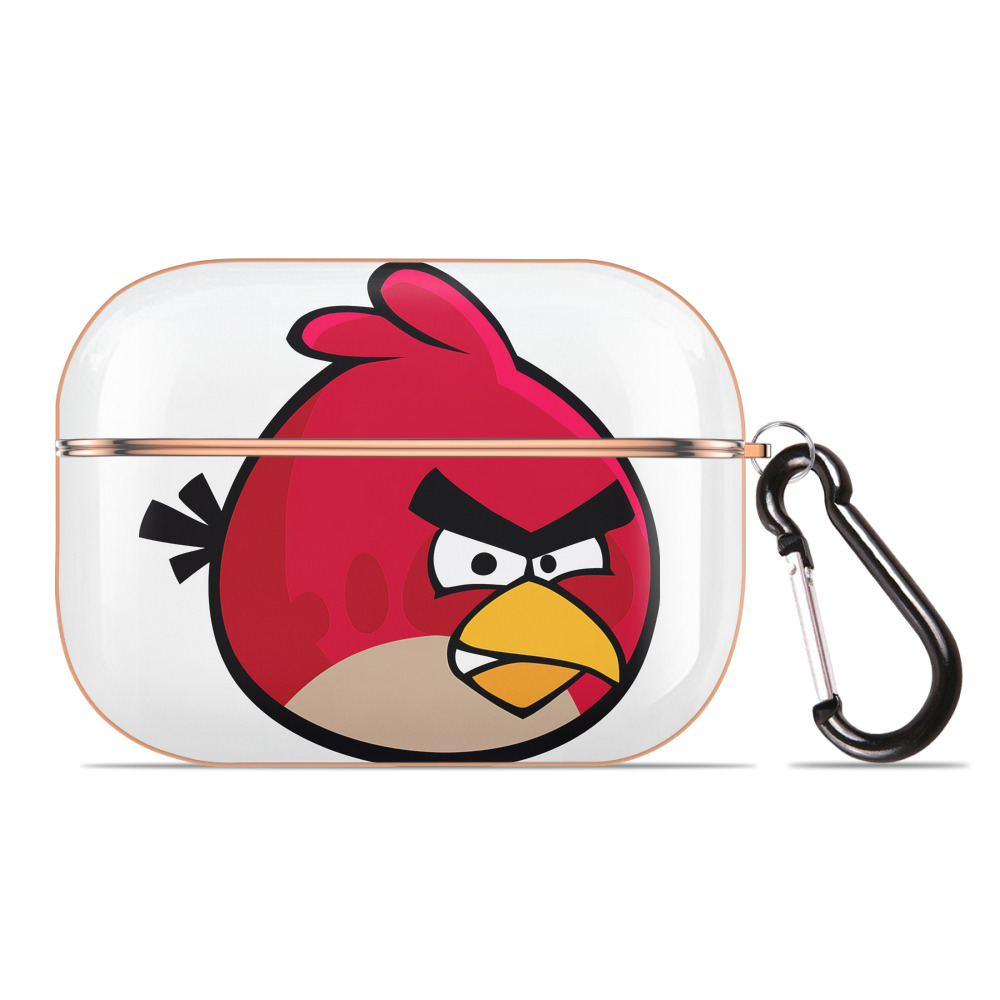 （画像用） Angry Birds アングリーバード 【AirPods Pro用】ハードシェル保護ケース｜耐衝撃・防指紋・カラビナ付き商品仕様