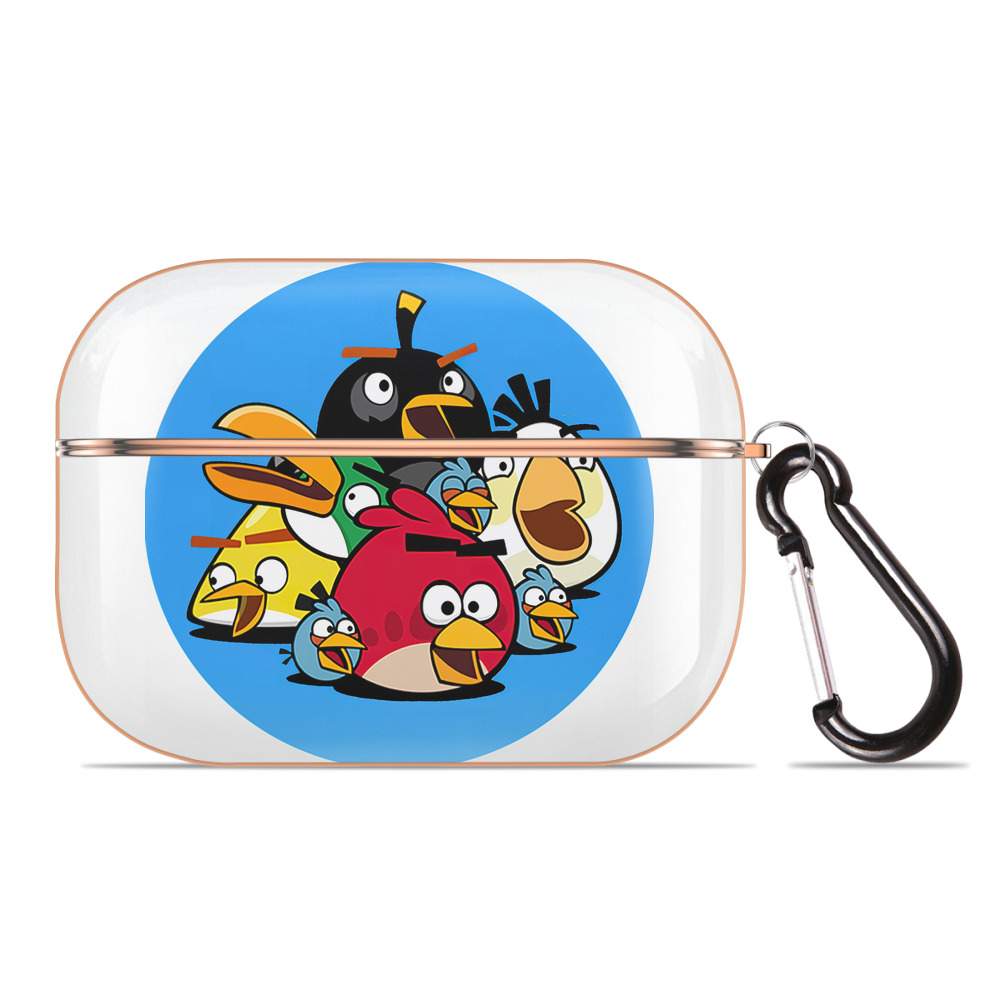 （画像用） Angry Birds アングリーバード 【AirPods Pro用】ハードシェル保護ケース｜耐衝撃・防指紋・カラビナ付き商品仕様