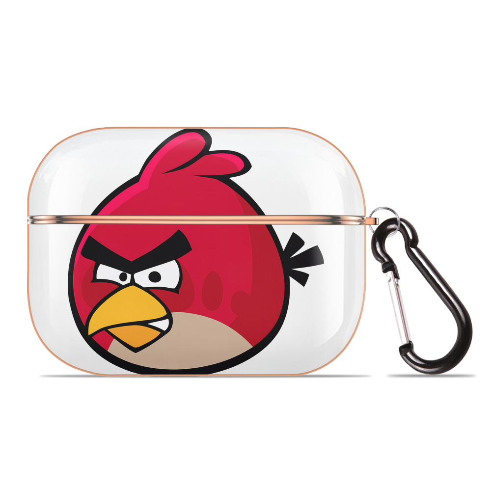 （画像用） Angry Birds アングリーバード 【AirPods Pro用】ハードシェル保護ケース｜耐衝撃・防指紋・カラビナ付き商品仕様