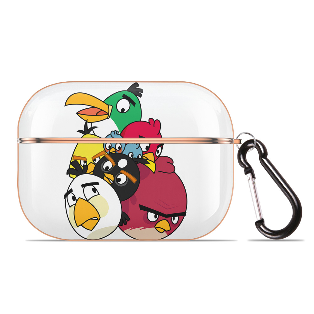 （画像用） Angry Birds アングリーバード 【AirPods Pro用】ハードシェル保護ケース｜耐衝撃・防指紋・カラビナ付き商品仕様
