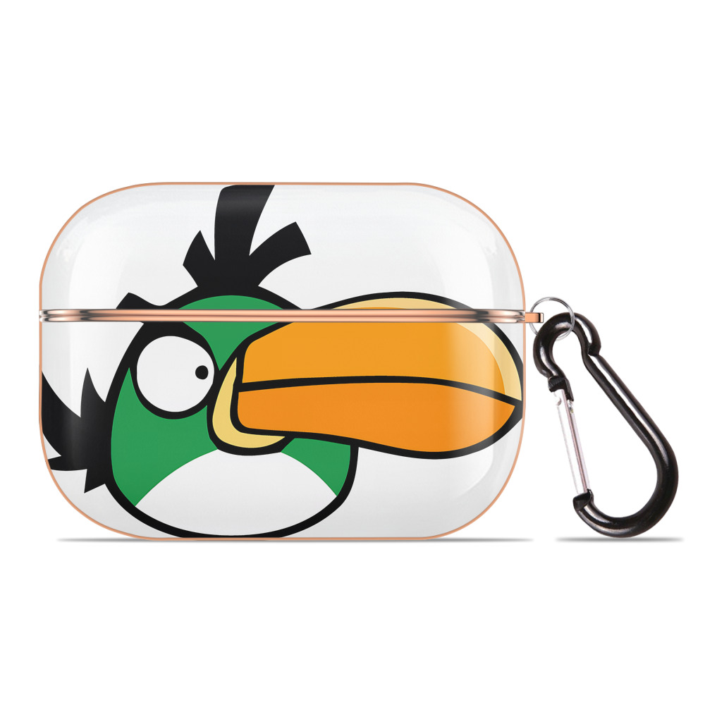 （画像用） Angry Birds アングリーバード 【AirPods Pro用】ハードシェル保護ケース｜耐衝撃・防指紋・カラビナ付き商品仕様