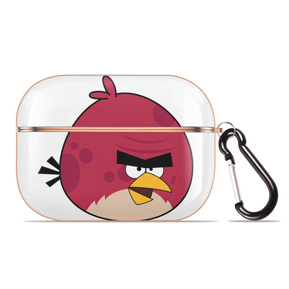 （画像用） Angry Birds アングリーバード 【AirPods Pro用】ハードシェル保護ケース｜耐衝撃・防指紋・カラビナ付き商品仕様