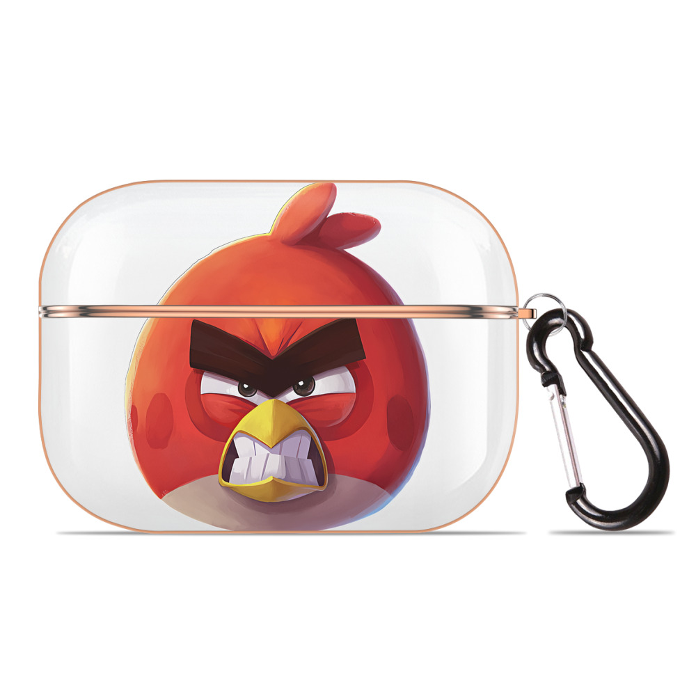 （画像用） Angry Birds アングリーバード 【AirPods Pro用】ハードシェル保護ケース｜耐衝撃・防指紋・カラビナ付き商品仕様