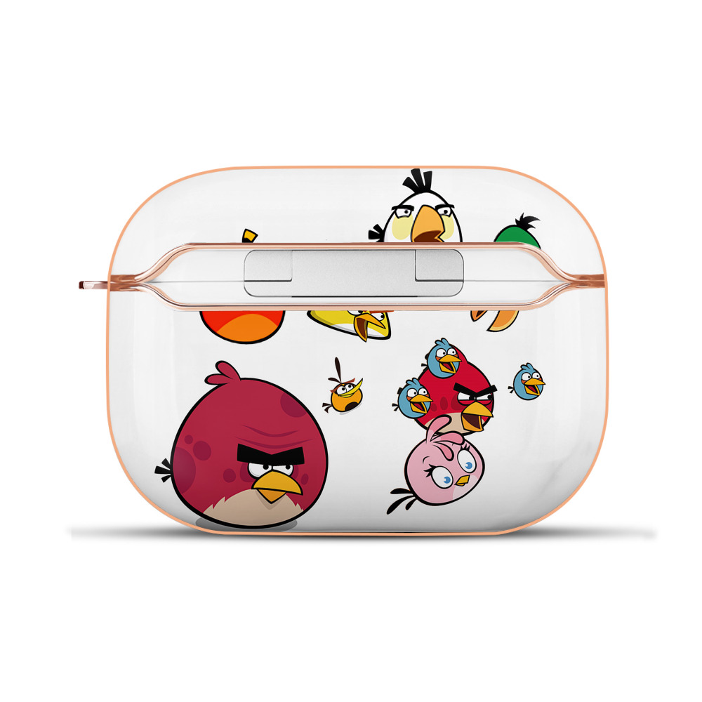（画像用） Angry Birds アングリーバード 【AirPods Pro用】ハードシェル保護ケース｜耐衝撃・防指紋・カラビナ付き商品仕様