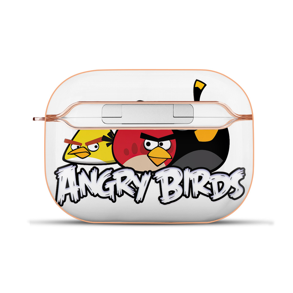 （画像用） Angry Birds アングリーバード 【AirPods Pro用】ハードシェル保護ケース｜耐衝撃・防指紋・カラビナ付き商品仕様