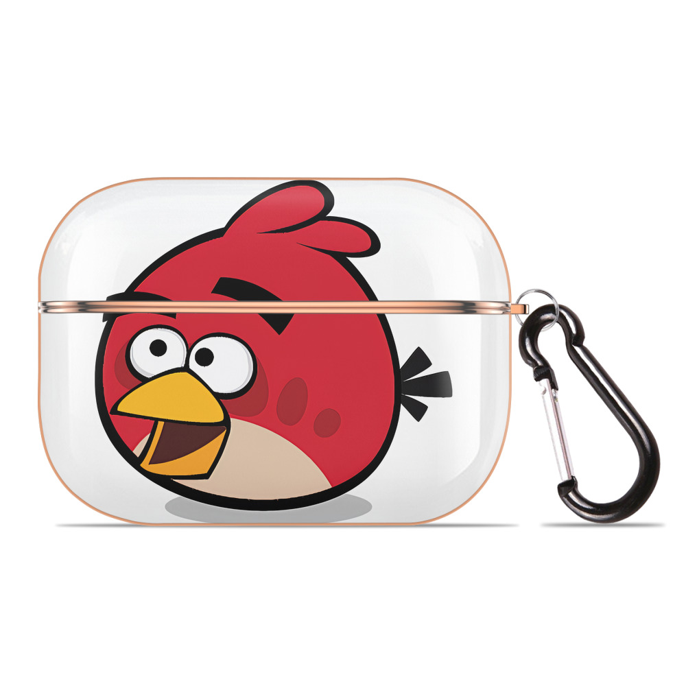 （画像用） Angry Birds アングリーバード 【AirPods Pro用】ハードシェル保護ケース｜耐衝撃・防指紋・カラビナ付き商品仕様