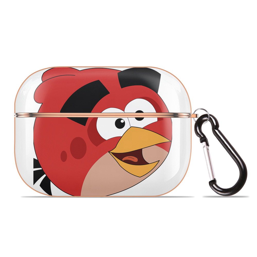 （画像用） Angry Birds アングリーバード 【AirPods Pro用】ハードシェル保護ケース｜耐衝撃・防指紋・カラビナ付き商品仕様