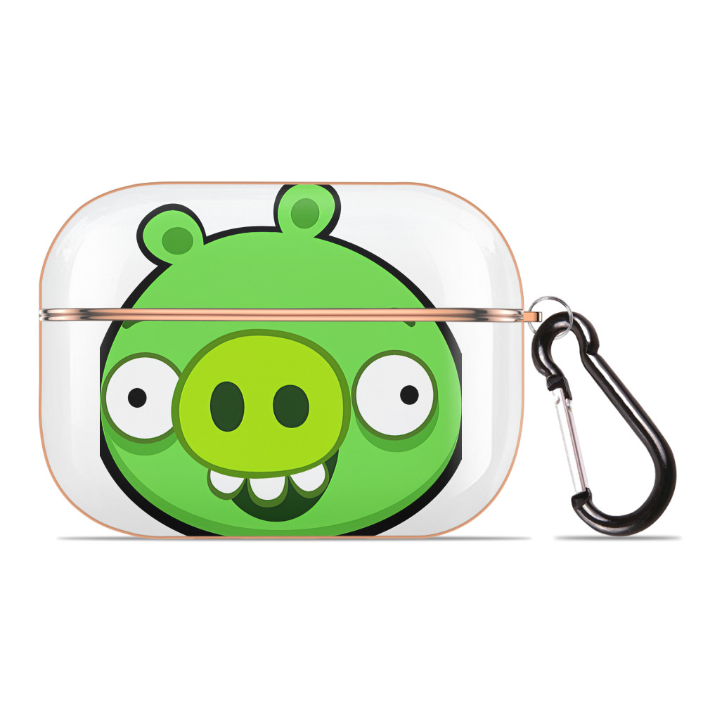 （画像用） Angry Birds アングリーバード 【AirPods Pro用】ハードシェル保護ケース｜耐衝撃・防指紋・カラビナ付き商品仕様