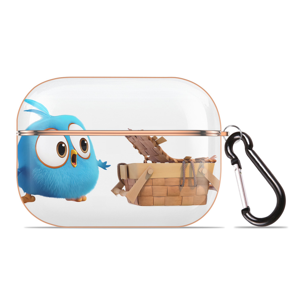（画像用） Angry Birds アングリーバード 【AirPods Pro用】ハードシェル保護ケース｜耐衝撃・防指紋・カラビナ付き商品仕様