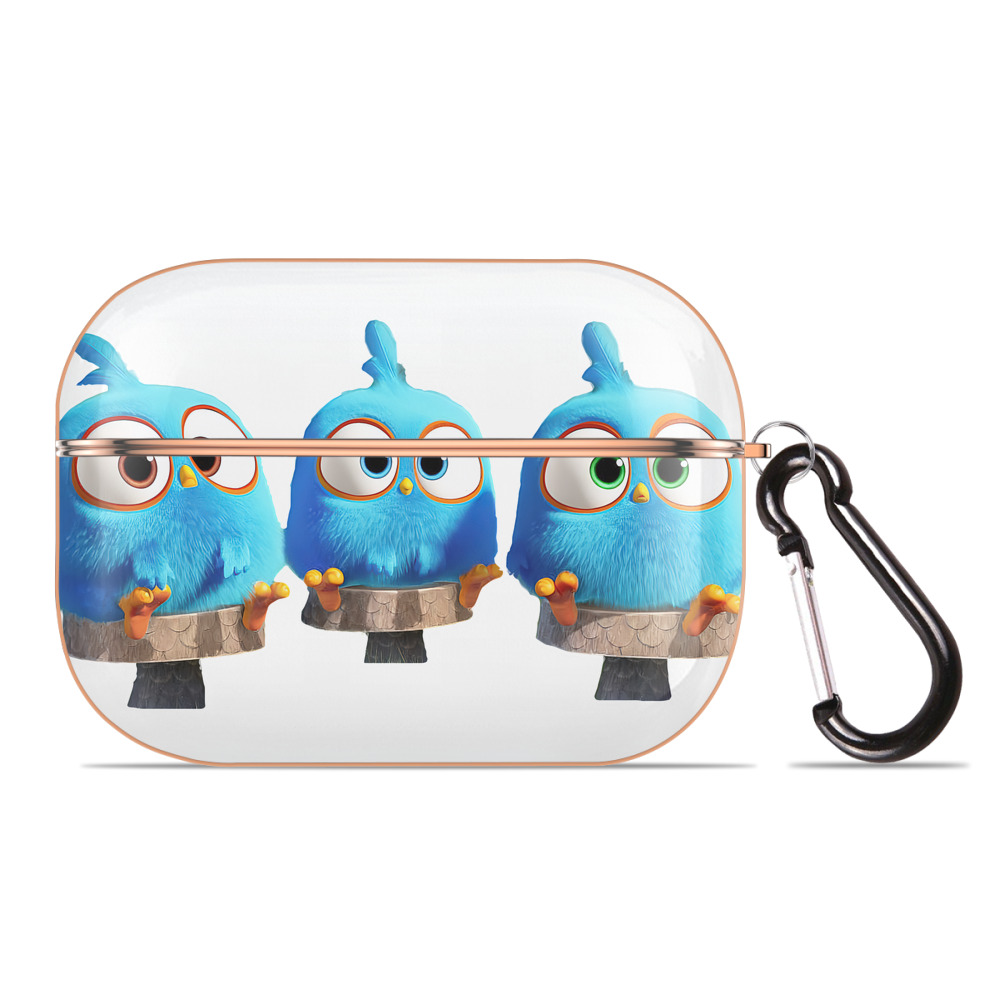 （画像用） Angry Birds アングリーバード 【AirPods Pro用】ハードシェル保護ケース｜耐衝撃・防指紋・カラビナ付き商品仕様