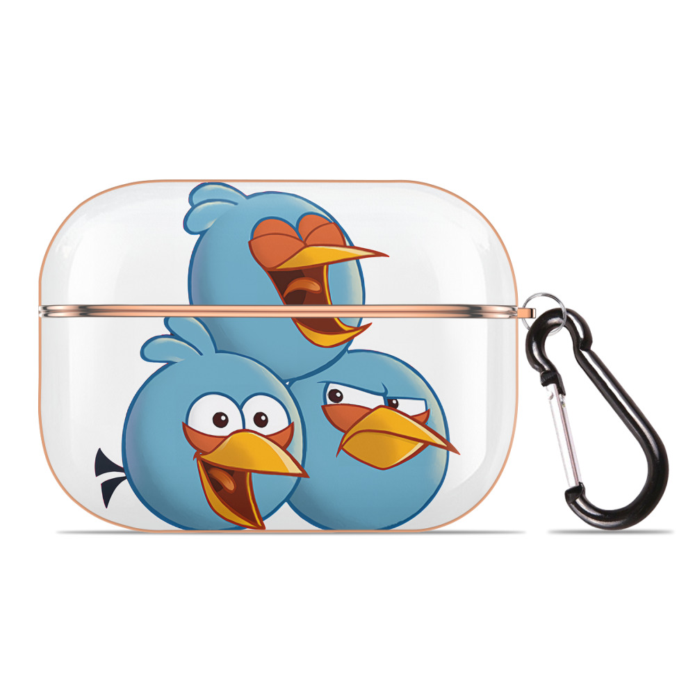 （画像用） Angry Birds アングリーバード 【AirPods Pro用】ハードシェル保護ケース｜耐衝撃・防指紋・カラビナ付き商品仕様