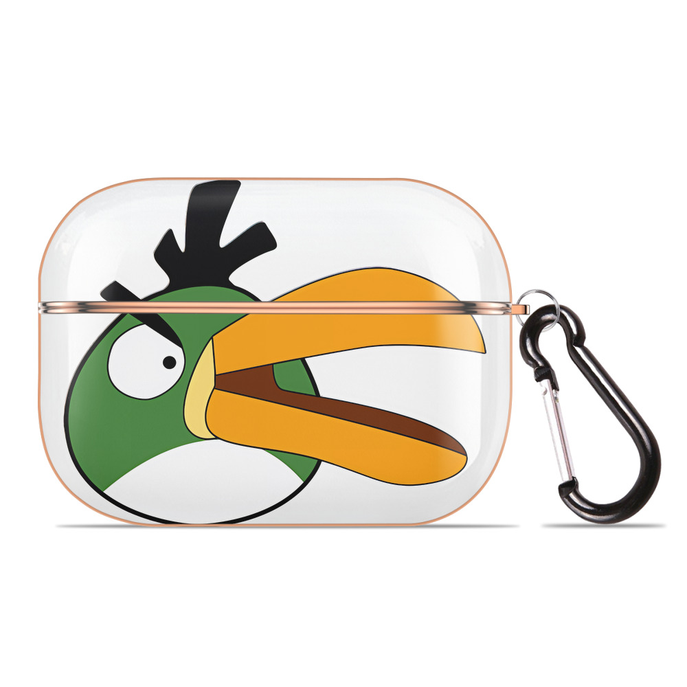 （画像用） Angry Birds アングリーバード 【AirPods Pro用】ハードシェル保護ケース｜耐衝撃・防指紋・カラビナ付き商品仕様