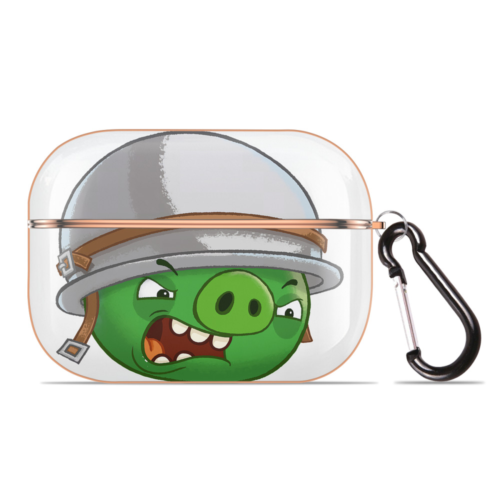 （画像用） Angry Birds アングリーバード 【AirPods Pro用】ハードシェル保護ケース｜耐衝撃・防指紋・カラビナ付き商品仕様
