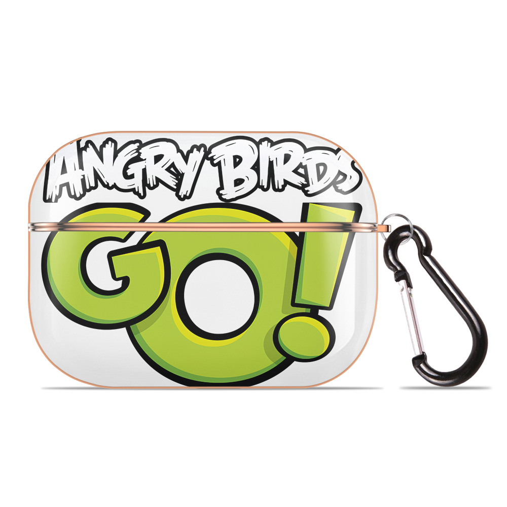 （画像用） Angry Birds アングリーバード 【AirPods Pro用】ハードシェル保護ケース｜耐衝撃・防指紋・カラビナ付き商品仕様