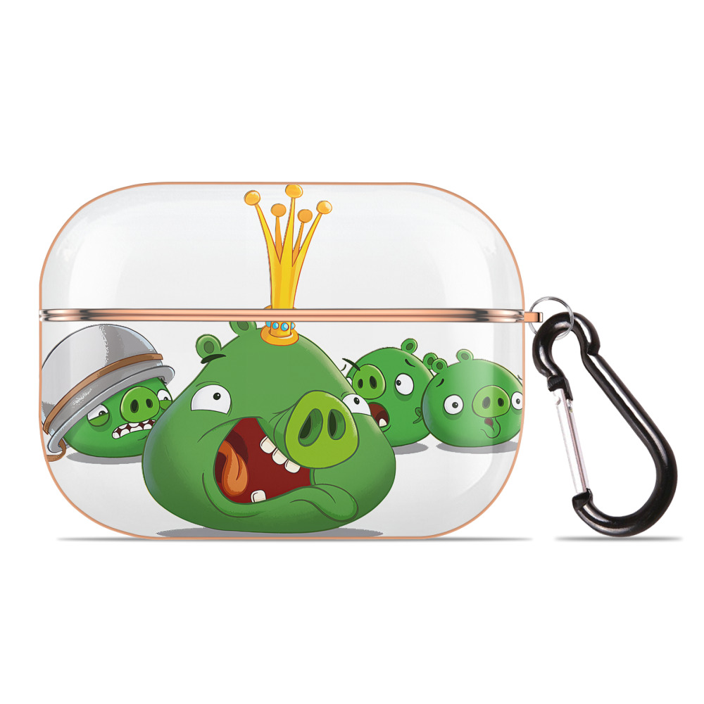 （画像用） Angry Birds アングリーバード 【AirPods Pro用】ハードシェル保護ケース｜耐衝撃・防指紋・カラビナ付き商品仕様