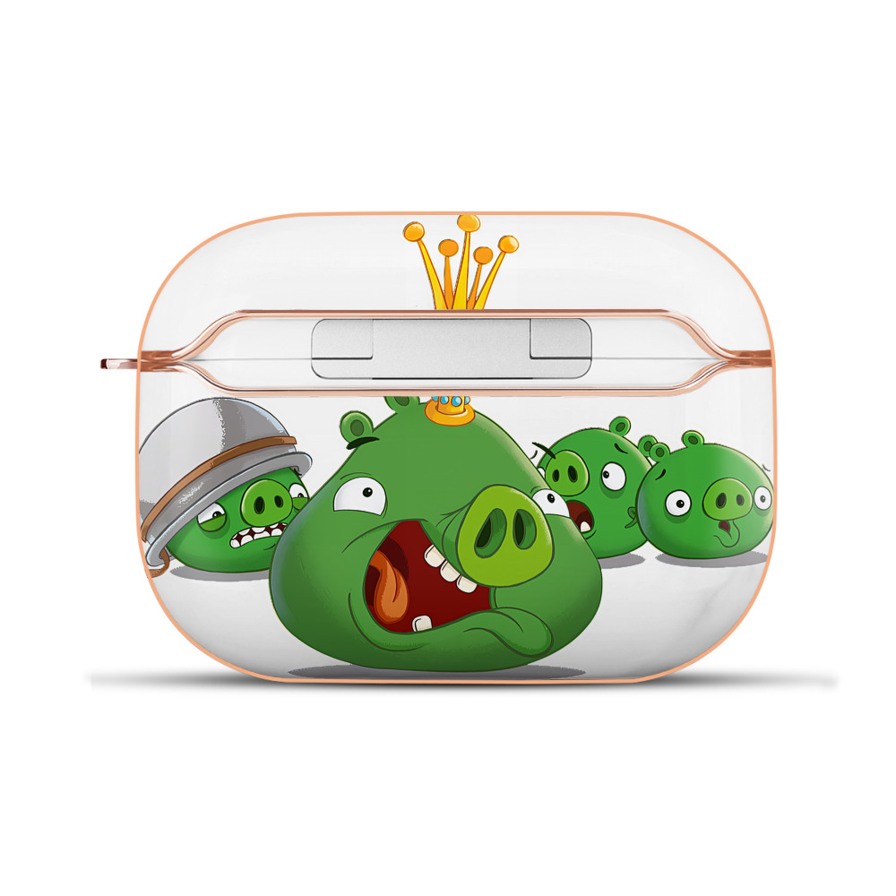 （画像用） Angry Birds アングリーバード 【AirPods Pro用】ハードシェル保護ケース｜耐衝撃・防指紋・カラビナ付き商品仕様
