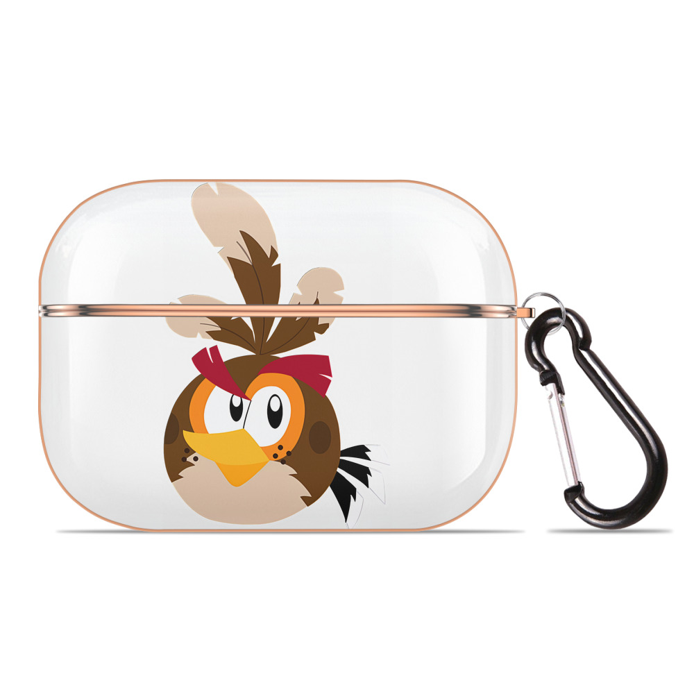 （画像用） Angry Birds アングリーバード 【AirPods Pro用】ハードシェル保護ケース｜耐衝撃・防指紋・カラビナ付き商品仕様