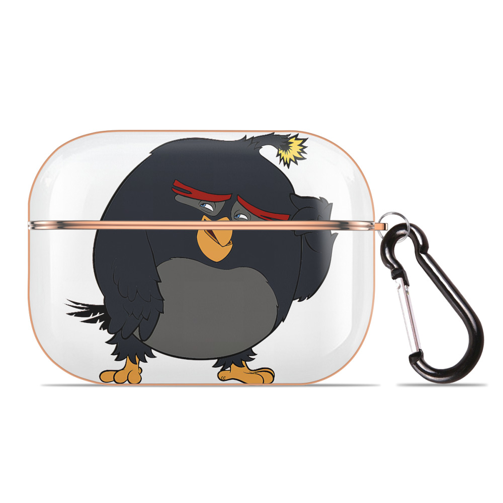 （画像用） Angry Birds アングリーバード 【AirPods Pro用】ハードシェル保護ケース｜耐衝撃・防指紋・カラビナ付き商品仕様
