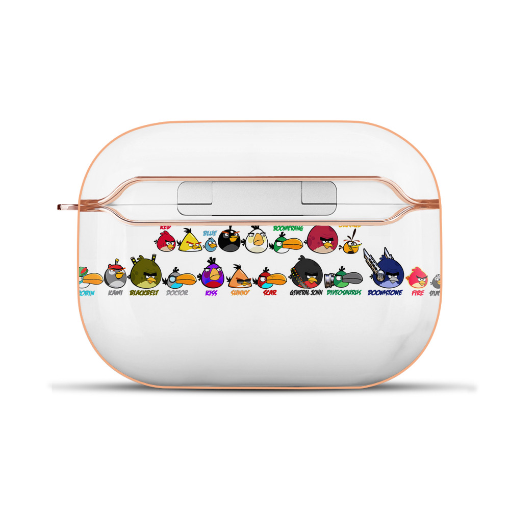 （画像用） Angry Birds アングリーバード 【AirPods Pro用】ハードシェル保護ケース｜耐衝撃・防指紋・カラビナ付き商品仕様