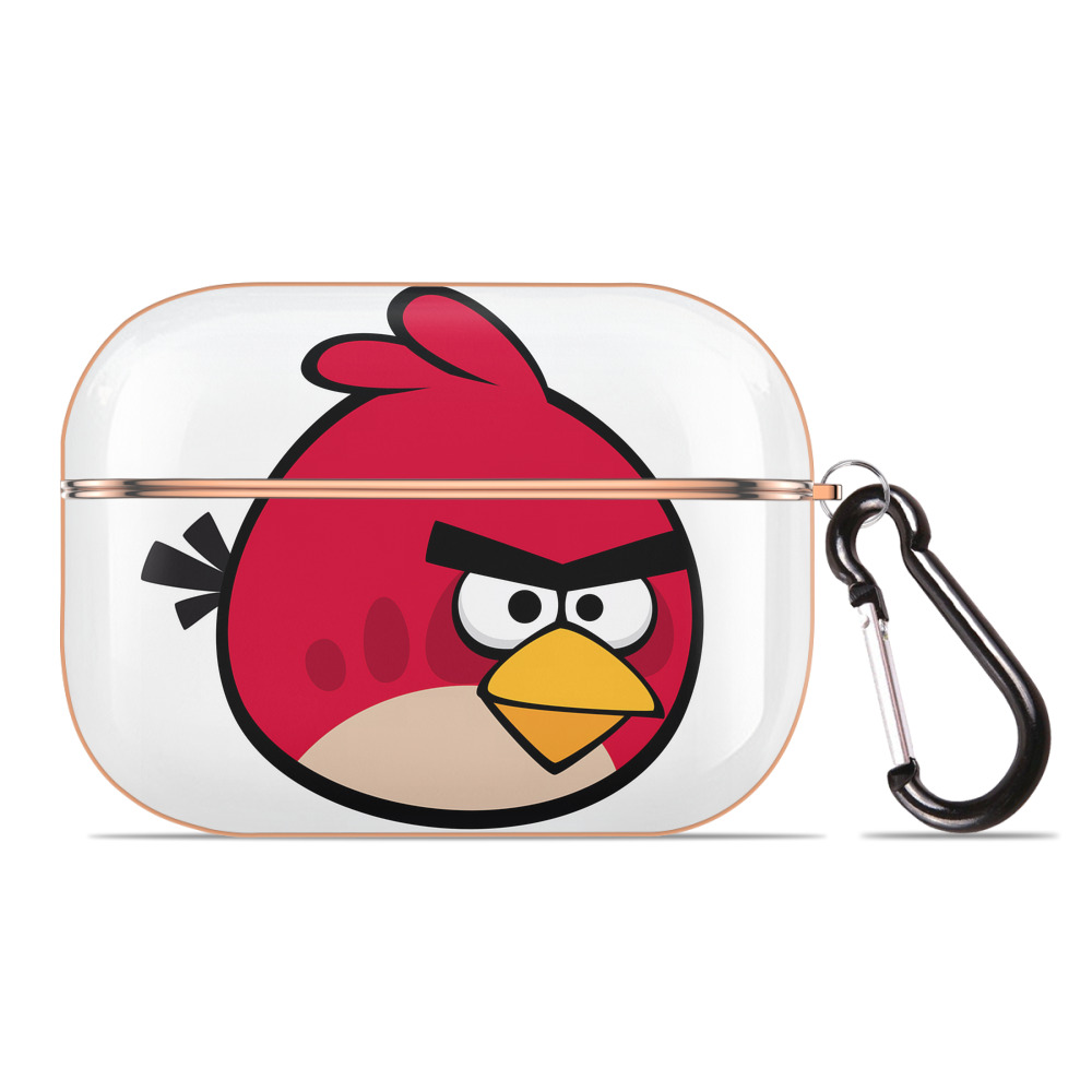 （画像用） Angry Birds アングリーバード 【AirPods Pro用】ハードシェル保護ケース｜耐衝撃・防指紋・カラビナ付き商品仕様