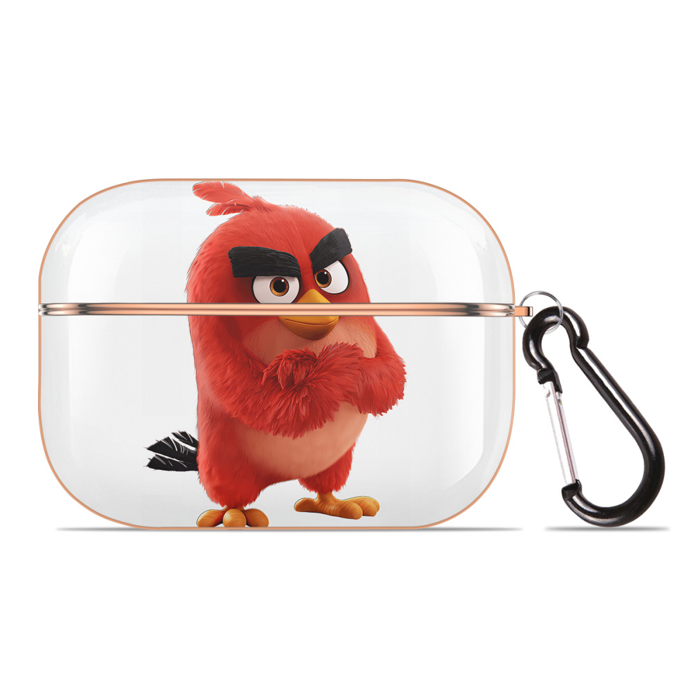 （画像用） Angry Birds アングリーバード 【AirPods Pro用】ハードシェル保護ケース｜耐衝撃・防指紋・カラビナ付き商品仕様