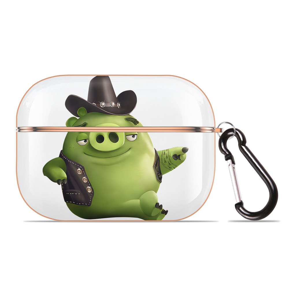 （画像用） Angry Birds アングリーバード 【AirPods Pro用】ハードシェル保護ケース｜耐衝撃・防指紋・カラビナ付き商品仕様