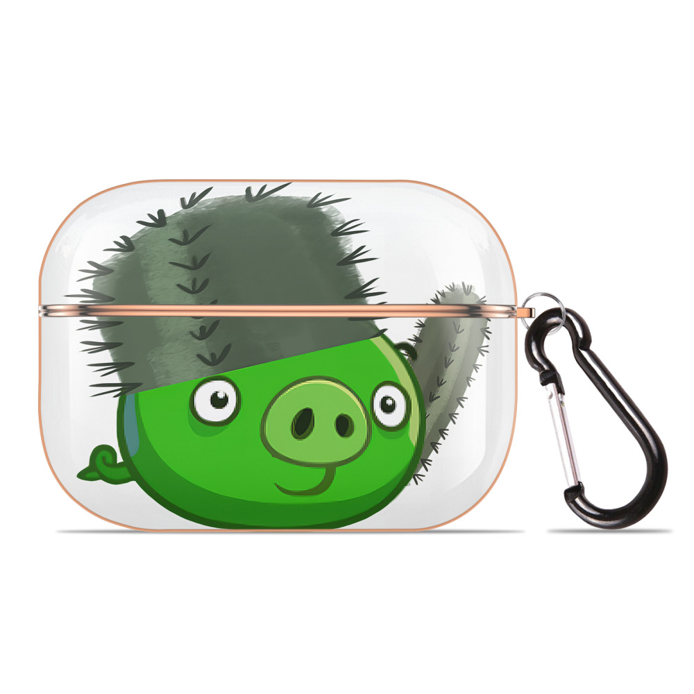 （画像用） Angry Birds アングリーバード 【AirPods Pro用】ハードシェル保護ケース｜耐衝撃・防指紋・カラビナ付き商品仕様