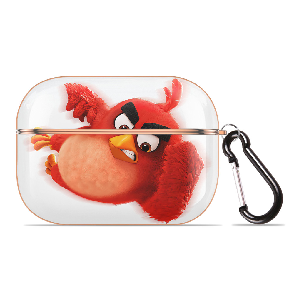 （画像用） Angry Birds アングリーバード 【AirPods Pro用】ハードシェル保護ケース｜耐衝撃・防指紋・カラビナ付き商品仕様